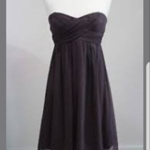 J. Crew plum chiffon dress